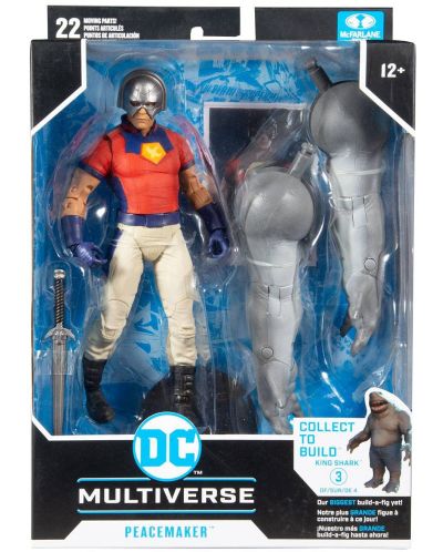 Екшън фигура McFarlane DC Comics: Suicide Squad - Peacemaker (Build A Figure), 18 cm - 5