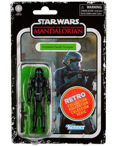 Екшън фигура Hasbro Movies: Star Wars - Imperial Death Trooper (Retro Collection), 10 cm - 5