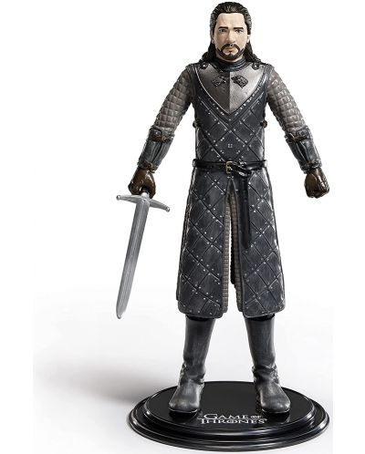 Екшън фигура The Noble Collection Television: Game of Thrones - Jon Snow (Bendyfigs), 18 cm - 7