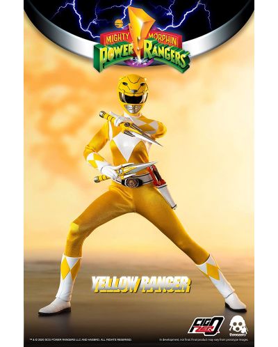 Екшън фигура ThreeZero Television: Might Morphin Power Rangers - Yellow Ranger, 30 cm - 3