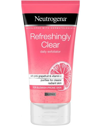 Neutrogena Refreshingly Clear Ексфолиант за лице, 150 ml - 1