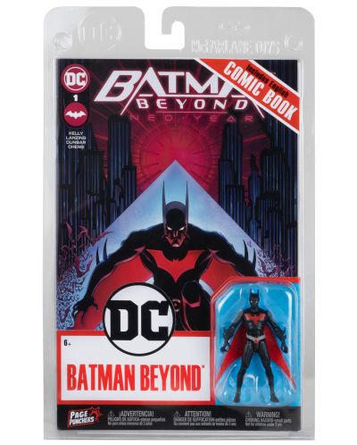 Екшън фигура McFarlane DC Comics: Batman - Batman Beyond (Page Punchers), 8 cm - 7