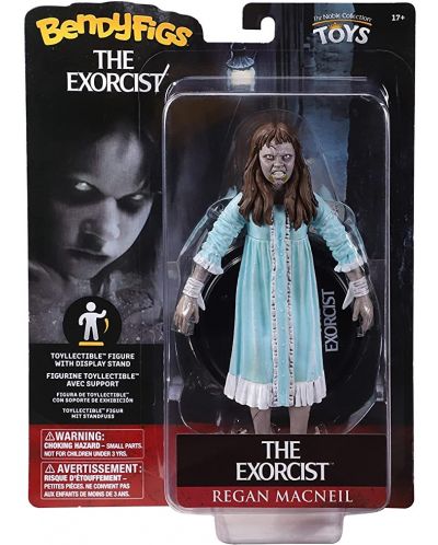 Екшън фигура The Noble Collection Movies: The Exorcist - Regan MacNeil (Bendyfigs), 19 cm - 7