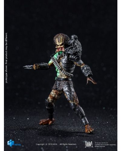 Екшън фигура Hiya Movies: Predator - Battle Damage Jungle Predator, 11 cm - 2