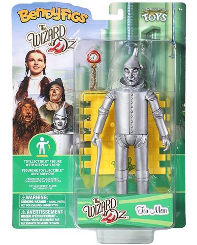 Екшън фигура The Noble Collection Movies: The Wizard of Oz - Tinman (Bendyfigs), 19 cm - 7