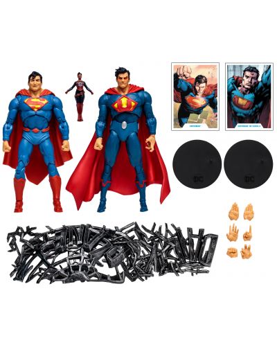 Екшън фигура McFarlane DC Comics: Multiverse - Superman vs Superman of Earth-3 (Gold Label), 18 cm - 9
