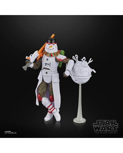 Екшън фигура Hasbro Movies: Star Wars - Snowtrooper (Black Series) (Holiday Edition), 15 cm - 2
