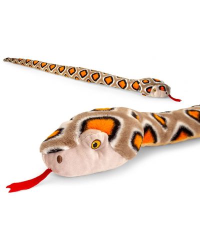 Екологична плюшена играчка Keel Toys Keeleco - Змия, 100 cm, асортимент - 2
