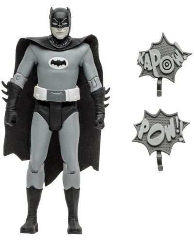 Екшън фигура McFarlane DC Comics: Batman - Batman '66 (Black & White TV Variant), 15 cm - 6