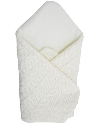 Бебешко плетено одеяло EKO EAR - Екрю, 75 х 75 cm