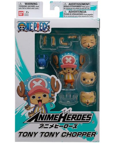 Екшън фигура Bandai Animation: One Piece - Tony Tony Chopper (Anime Heroes) - 7