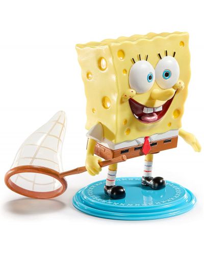 Екшън фигура The Noble Collection Animation: SpongeBob - SpongeBob SquarePants (Bendyfig), 12 cm - 2