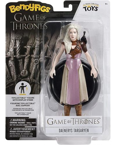 Екшън фигура The Noble Collection Television: Game of Thrones - Daenerys Targaryen (Bendyfigs), 19 cm - 7