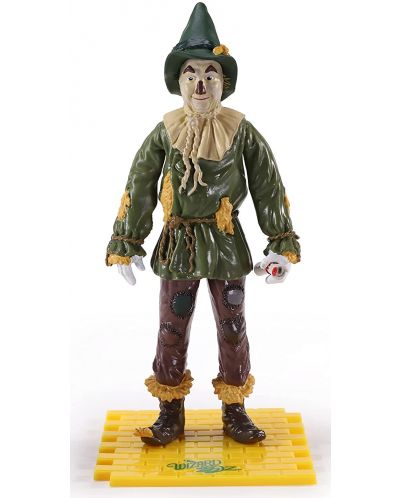 Екшън фигура The Noble Collection Movies: The Wizard of Oz - Scarecrow (Bendyfigs), 19 cm - 3