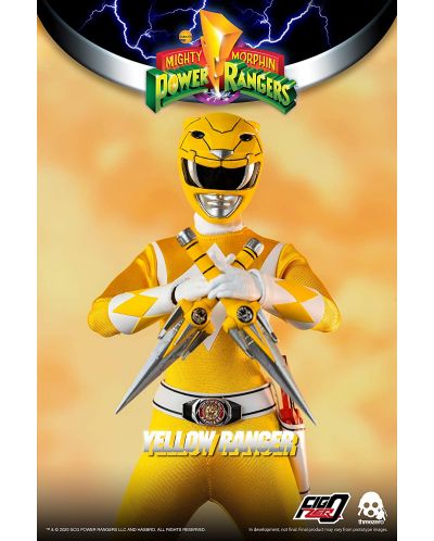 Екшън фигура ThreeZero Television: Might Morphin Power Rangers - Yellow Ranger, 30 cm - 4