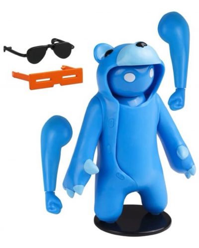 Екшън фигура P.M.I. Games: Gang Beasts - Blue Bear Kigurumi, 11 cm - 2