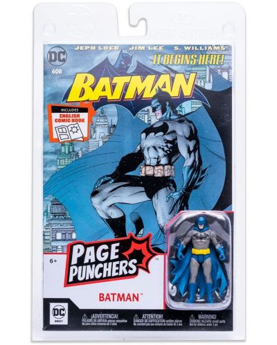 Екшън фигура McFarlane DC Comics: Batman - Batman (Batman: Hush) (Page Punchers), 8 cm - 6