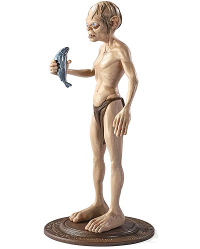 Екшън фигура The Noble Collection Movies: The Lord of the Rings - Gollum (Bendyfigs), 19 cm - 2