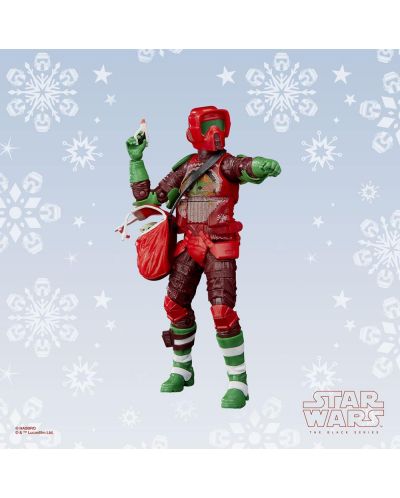 Екшън фигура Hasbro Movies: Star Wars - Scout Trooper (Holiday Edition) (Black Series), 15 cm - 5
