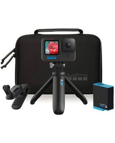 Екшън камера GoPro - HERO 10, Swivel Clip, Battery, Shorty Tripod - 2