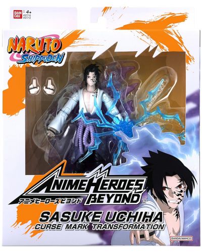 Екшън фигура Bandai Animation: Naruto Shippuden - Sasuke Uchiha (Curse Mark Transformation) (Anime Heroes Beyond) - 7