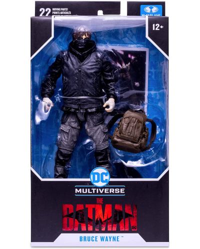 Екшън фигура McFarlane DC Comics: Multiverse - Bruce Wayne (Drifter) (The Batman), 18 cm - 6