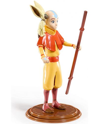 Екшън фигура The Noble Collection Animation: Avatar: The Last Airbender - Aang (Bendyfig), 18 cm - 2