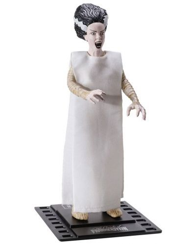 Екшън фигура The Noble Collection Horror: Universal Monsters - Bride of Frankenstein (Bendyfigs), 19 cm - 1