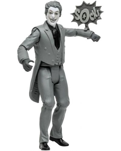 Екшън фигура McFarlane DC Comics: Batman - The Joker '66 (Black & White TV Variant), 15 cm - 4