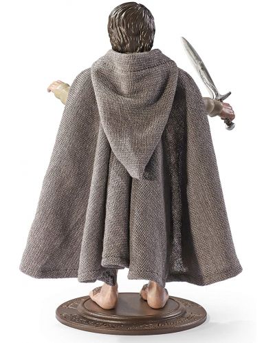 Екшън фигура The Noble Collection Movies: The Lord of the Rings - Frodo Baggins (Bendyfigs), 19 cm - 3