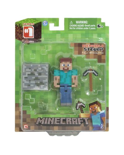 Екшън фигура Minecraft - Steve, 8 cm