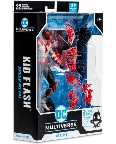 Екшън фигура McFarlane DC Comics: Multiverse - Kid Flash (Speed Metal) (Build A Action Figure), 18 cm - 8