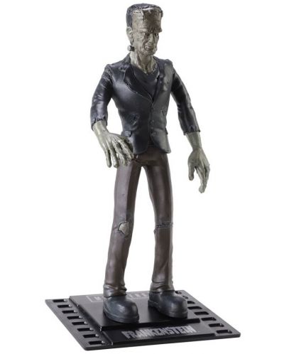 Екшън фигура The Noble Collection Horror: Universal Monsters - Frankenstein (Bendyfigs), 19 cm - 1
