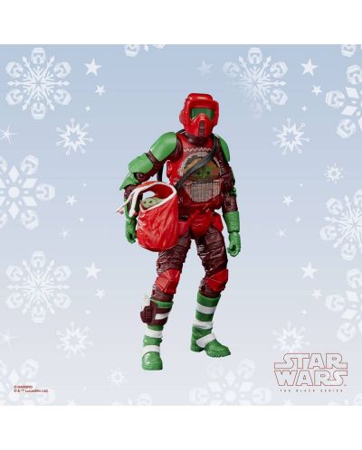 Екшън фигура Hasbro Movies: Star Wars - Scout Trooper (Holiday Edition) (Black Series), 15 cm - 3