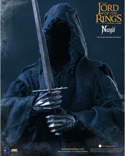 Екшън фигура Asmus Collectible Movies: The Lord of the Rings - Nazgul, 30 cm - 6