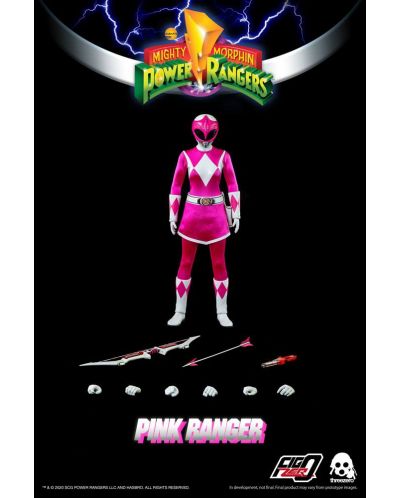 Екшън фигура ThreeZero Television: Might Morphin Power Rangers - Pink Ranger, 30 cm - 7