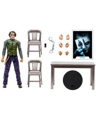 Екшън фигура McFarlane DC Comics: Multiverse - The Joker (The Dark Knight) (Interrogation Room) (Gold Label), 18 cm - 9