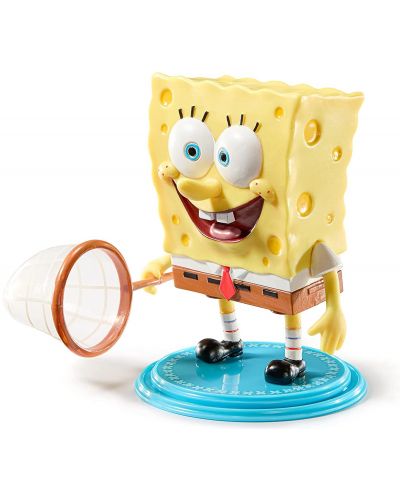 Екшън фигура The Noble Collection Animation: SpongeBob - SpongeBob SquarePants (Bendyfig), 12 cm - 3