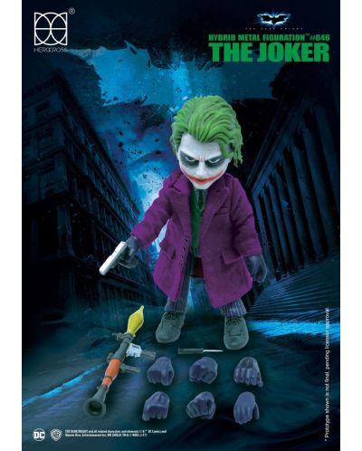 Екшън фигура Herocross DC Comics: Batman - The Joker (The Dark Knight), 14 cm - 6