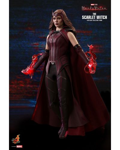 Екшън фигура Hot Toys Marvel: WandaVision - The Scarlet Witch, 28 cm - 3