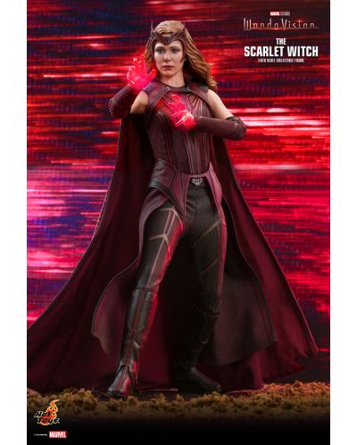 Екшън фигура Hot Toys Marvel: WandaVision - The Scarlet Witch, 28 cm - 6