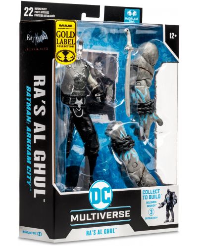Екшън фигура McFarlane DC Comics: Multiverse - Ra's Al Ghul (Arkham City) (Gold Label) (Build A Action Figure), 18 cm - 8