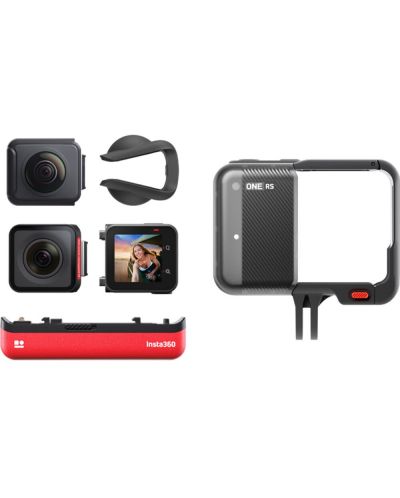 Екшън камера Insta360 - ONE RS Twin Edition, 48 MPx, Wi-Fi - 5
