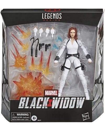 Екшън фигура Hasbro Marvel: Avengers - Black Widow white suit, 15 cm - 4