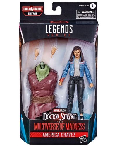 Екшън фигура Hasbro Marvel: Doctor Strange - America Chavez (Multiverse of Madness) (Marvel Legends Series) (Build A Figure), 15 cm - 6