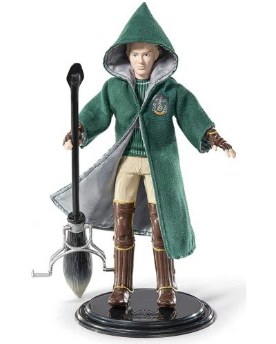 Екшън фигура The Noble Collection Movies: Harry Potter - Draco Malfoy (Quidditch) (Bendyfig), 19 cm - 5
