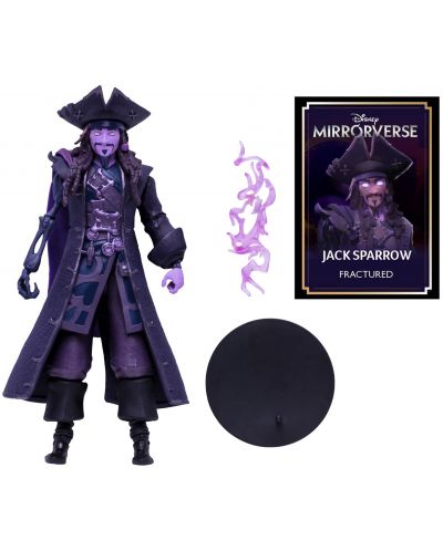 Екшън фигура McFarlane Disney: Mirrorverse - Jack Sparrow (Fractured) (Gold Label Series), 18 cm - 7