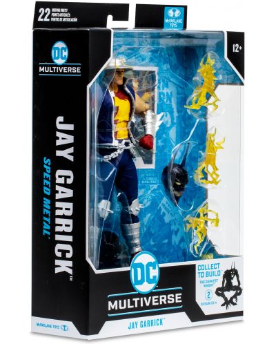 Екшън фигура McFarlane DC Comics: Multiverse - Jay Garrick (Speed Metal) (Build A Action Figure), 18 cm - 8