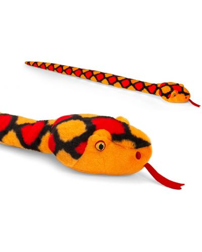 Екологична плюшена играчка Keel Toys Keeleco - Змия, 100 cm, асортимент - 4