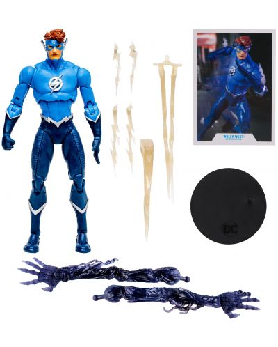 Екшън фигура McFarlane DC Comics: Multiverse - Wally West (Speed Metal) (Build A Action Figure), 18 cm - 7